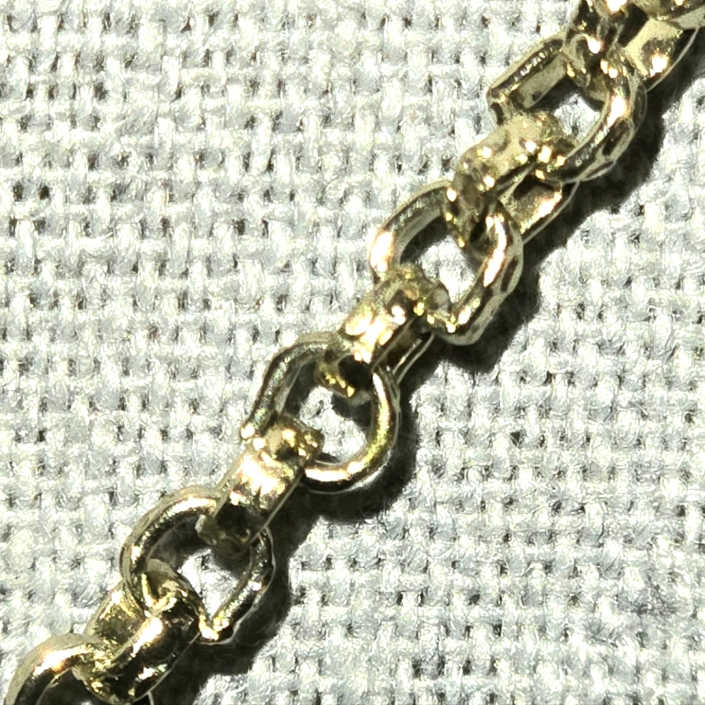 RMN Roman Signed Gold Tone Beehive Coil Beaded Cable Chain Station Necklace 34" - Picture 7 of 10